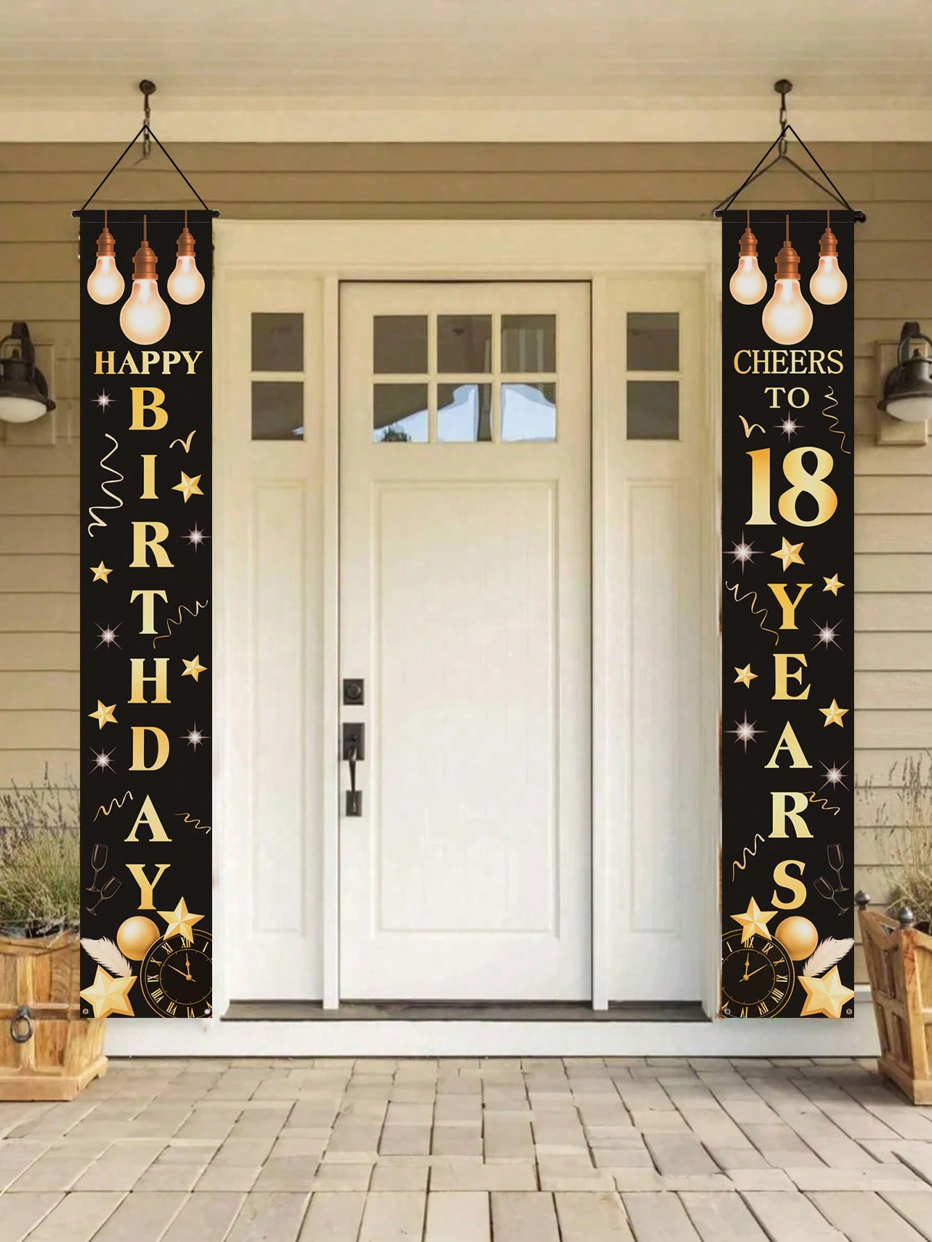 1 пара баннеров для празднован – обзор и цена Party Banner Gold