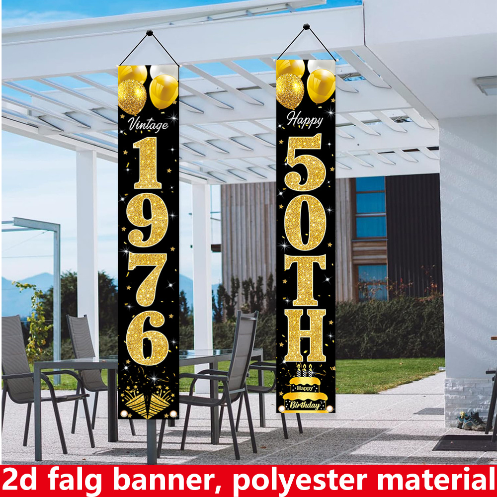 Плоский 2D-баннер, баннер на д – обзор и цена Party Banner Gold