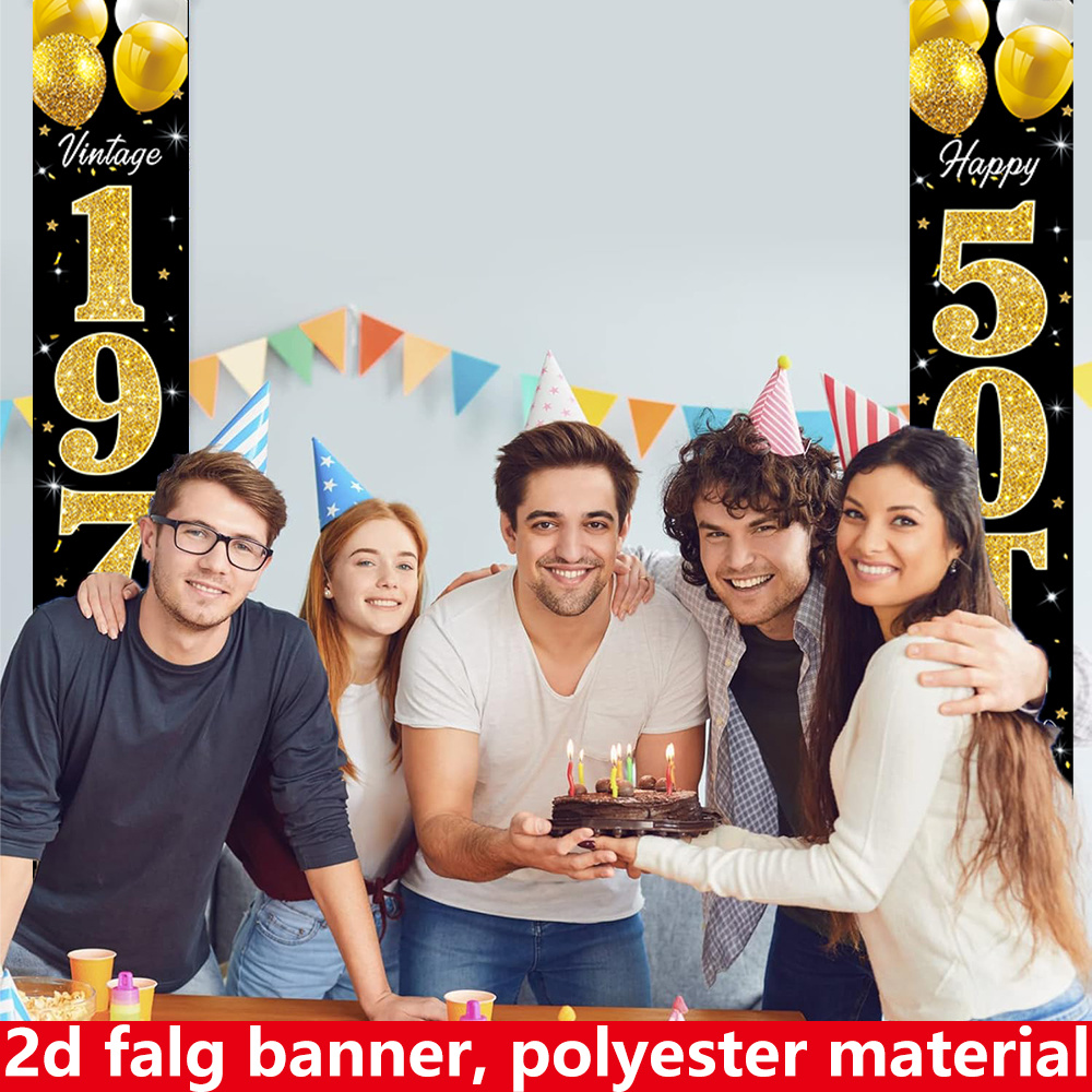 Плоский 2D-баннер, баннер на д – обзор и цена Party Banner Gold