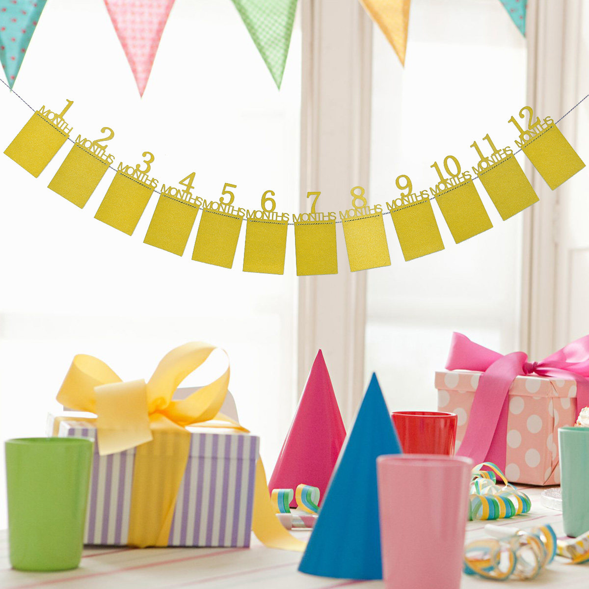 Золотой баннер на день рождени – обзор и цена Party Banner Gold
